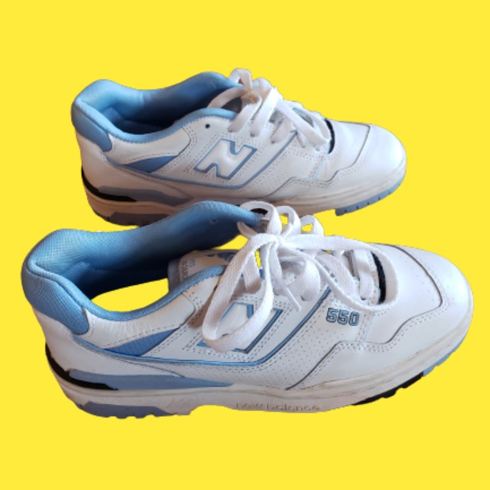 New Balance  550 UNC White University Blue size: 6 - Picture 8 of 10